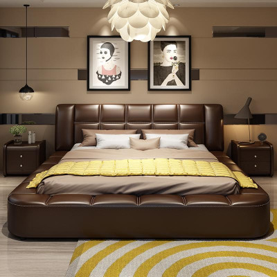 Luxury Upholstered Bed Designer Bed Fabric Beds Double Bed Bed Marriage Bed Design