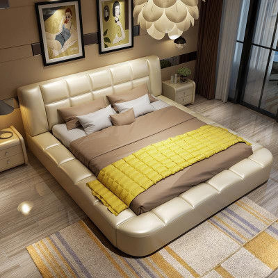 Luxury Upholstered Bed Designer Bed Fabric Beds Double Bed Bed Marriage Bed Design