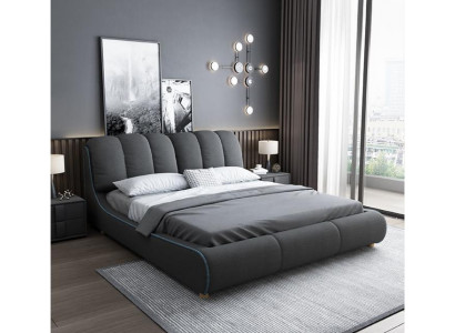 Design wood modern bed 180x200 bedroom couple luxury hotel beds