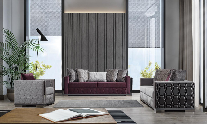 Luxury Sofa Set 3+3+1 Seater Group Sofa Seat Living Room Sofas