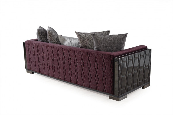 Modern couch sofas design sofa three-seater seating burgundy sofa 3-seater