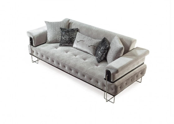Luxury three-seater brown sofa 3-seater sofas design modern design furniture