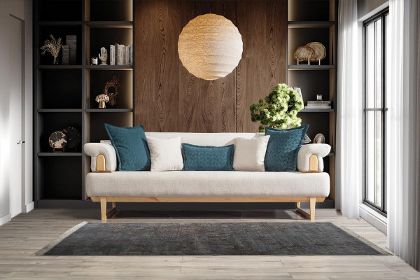Luxury Three-Seater White Sofa 3-Seater Sofas Design Modern Design Furniture
