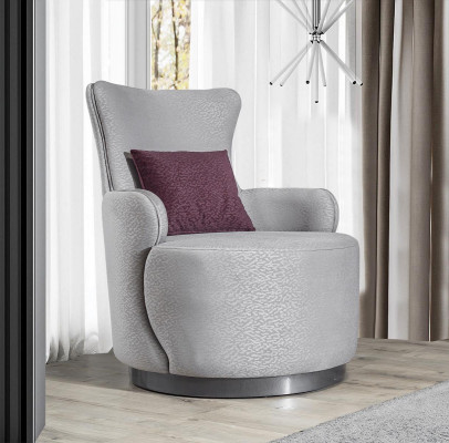 Round club armchair sofa couch relax single-seater upholstered furniture furnishing