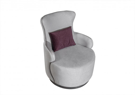 Round club armchair sofa couch relax single-seater upholstered furniture furnishing