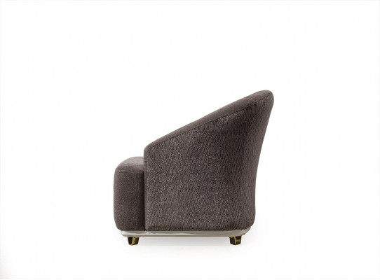 Armchair Single 1-Seat Sofa Couch Living Room Furniture Metal with Fabric
