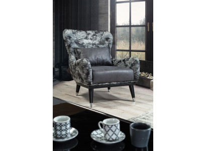 Living room armchair upholstery seat modern design snake style cover