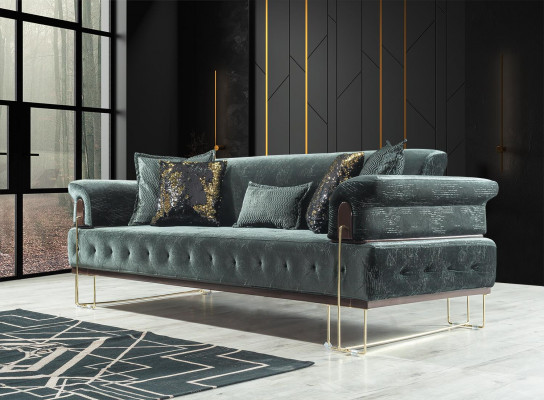 Sofa set Sofa suite Sofas armchair 3+3+1 seater fabric modern