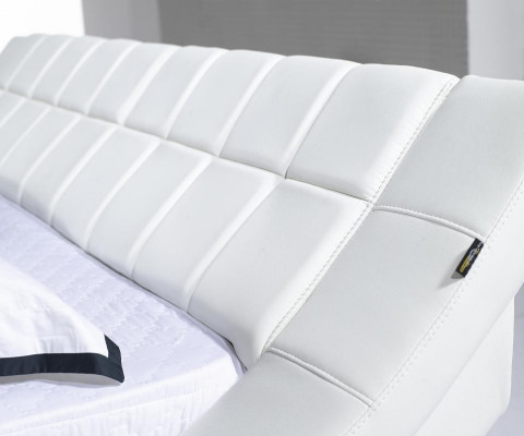 Beds double 180x200cm bedroom leather double bed upholstery design