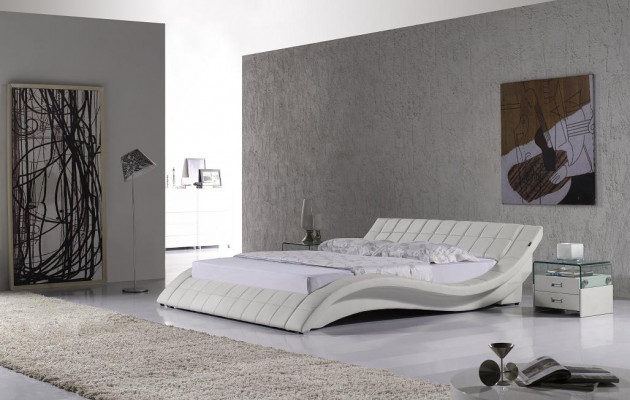 Beds double 180x200cm bedroom leather double bed upholstery design
