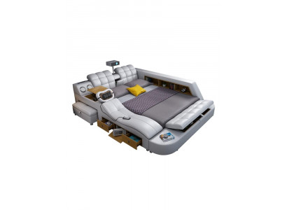 Multifunction Deluxe Beds Massage Bed Hotel Upholstery LED USB Radio