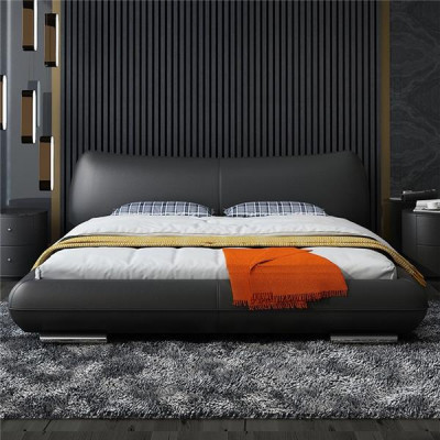 Beds Textile Leather Hotel Luxury Velvet Upholstery Fabric Designer Bed Bedroom