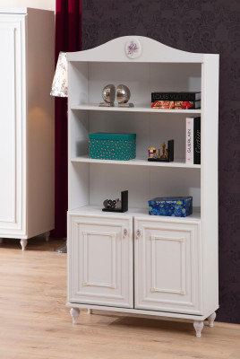 Design Royal Bookcase Bookshelf Youth Room Furniture Design White