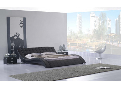 Double hotel beds, marriage/bedroom, leather bed, padded design, luxury.