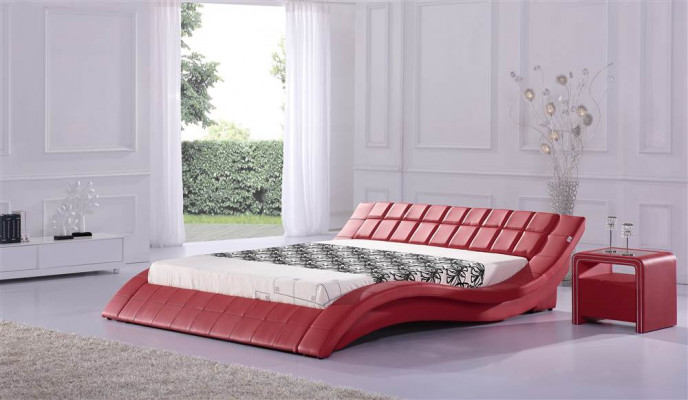 Double hotel beds, marriage/bedroom, leather bed, padded design, luxury.