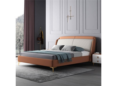 Bed cushion design luxury double hotel marriage sleep room leather 180x200cm