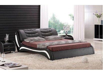 Designer bed bedroom beds leather hotel luxury upholstery Italian