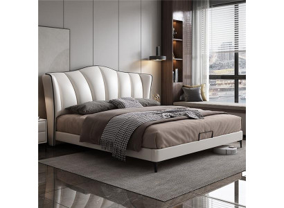 Beds Textile Hotel Luxury Upholstery Seat Leather Italian Designer Bed Bedroom