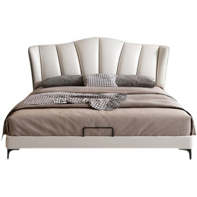 Beds Textile Hotel Luxury Upholstery Seat Leather Italian Designer Bed Bedroom