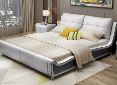 Bed Pillow Design Deco Luxury Double Hotel Beds Marriage Sleep Room Leather