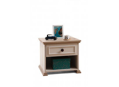 Design Modern Furniture Nightstand Children Side Youth Room Beige Wood