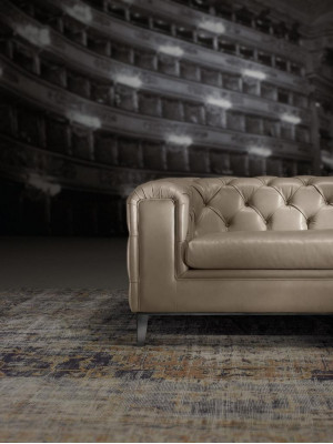 Luxurious 3+3 seater sofa set in beige by Chesterfield