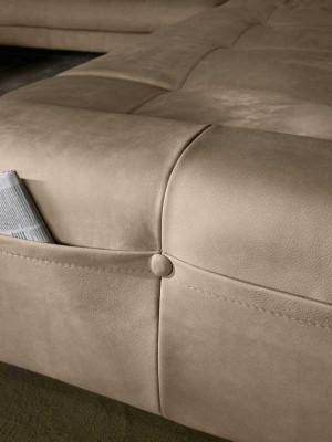 Leather L-Shape Luxury Sofas Sofas Corner Sectional Sofa Couch Italian Furniture