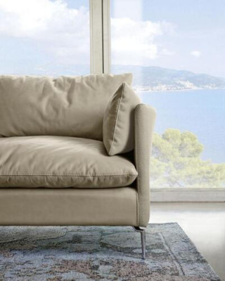 Perfect living room set consists of L-shaped corner sofa and 2-seater sofa.