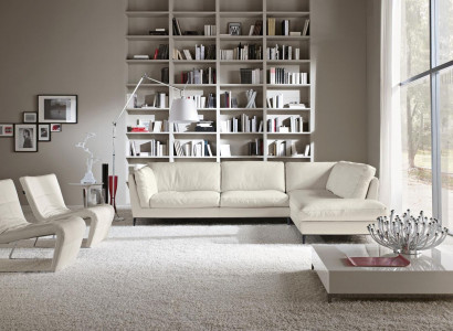 Prianera Couch Sectional Sofa Living Room Design Leather Modern L-Shape