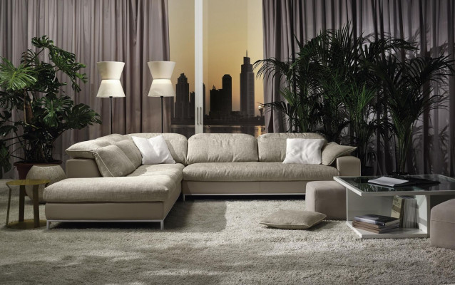 Design corner sofa L-shape modern sofas textile couch living room modern sofa new