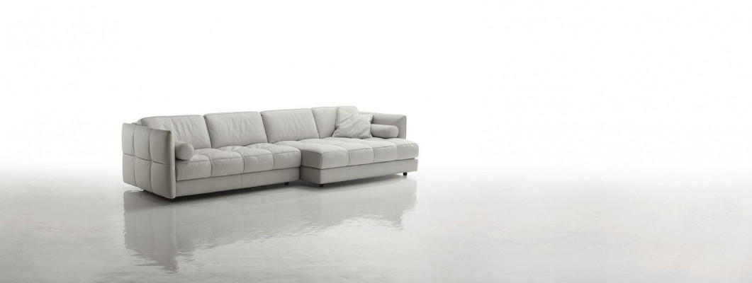 Living area corner sofa L-shape furniture luxury white modern sofa