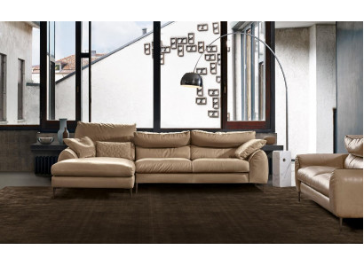 Sofa set L-shape living room sofa couch upholstery corner ensemble beige leather sofas new