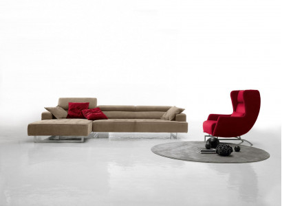 Leather sectional modern luxury sofas L-shaped sofa sectional living landscape gray new