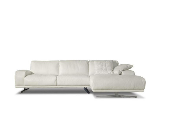 Sectional sofa L-shape luxury living room furniture sofa design white Italian furniture new