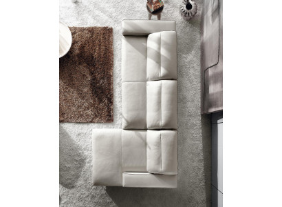 Design corner sofa L-shape couch upholstery leather sofas luxury living room sofa