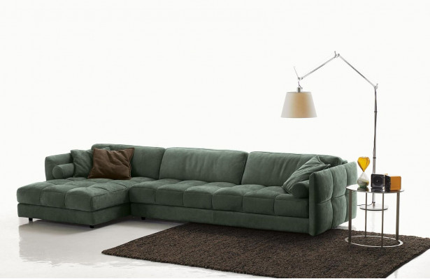 Sectional sofa textile sofa upholstery corner modern couch living room L-shape design