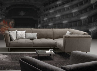 Fabric sectional L-shaped sofa, sofa couch design, upholstery textile, luxury couches
