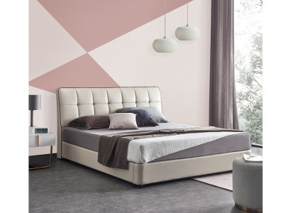 Designer beds double bed matrimonial bed 180x200cm leather bed light upholstered bed