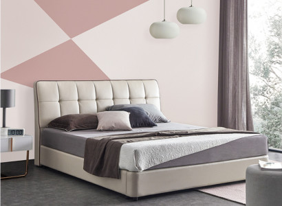 Designer beds double bed matrimonial bed 180x200cm leather bed light upholstered bed