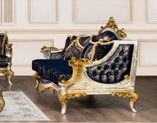 Group Set Sofa Set 3+1+1 Seater 3pcs. Furniture Sofas Armchair Luxury Seat Baroque