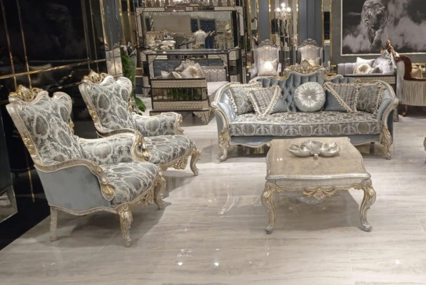 Sofa set 3+1+1 seats coffee table luxury sofa armchair sofas fabric couch table