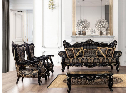 Sofa set 3+1+1 seat sofa armchairs luxury set fabric living room furniture