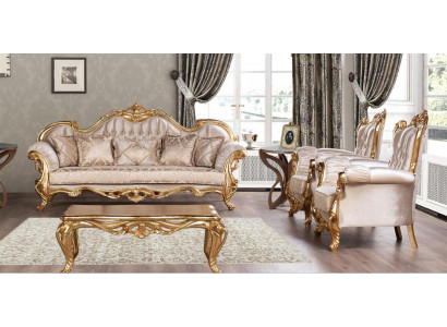 Sofa set 3+1+1 seater sofa armchair sofas seating set group fabric baroque