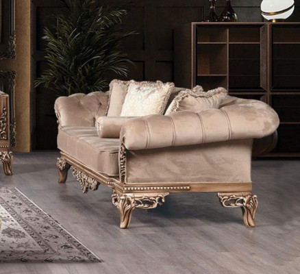 Set of sofa and armchairs suite 3+1+1 seater luxury group Baroque Rococo furniture