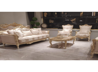 Sofa Armchair Sofas Sofa Set 3+1+1 Seat Set Luxury Baroque Living Room New