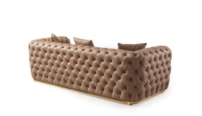 Luxury Chesterfield Sofa Set 3+1+1 Seater Sofa Armchair Sofas Leather