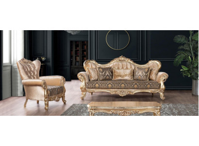 Luxury Sofa Set 3+1 Seater Set Armchair Sofas Seat Fabric Living Room New