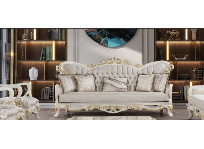 Luxury three-seater sofa 3-seat couch sofas Baroque Rococo classic furniture 3-seater new