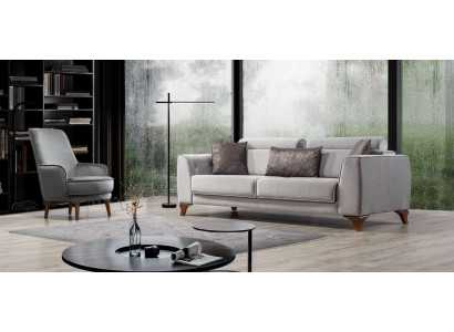 Seating set couch 3+1 seat set design sofas sofa baroque upholstered armchair