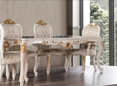 TABLE DINING TABLE DINING TABLE DINING ROOM WOOD TABLES LUXURY BAROQUE DINING FURNITURE NEW